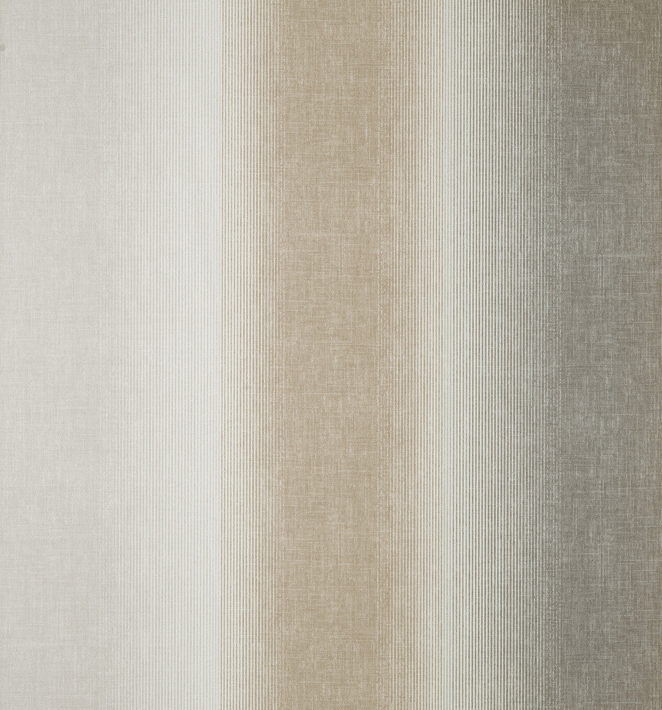 Kirby Taupe Stripe Wallpaper by Fine Decor Medley Covers about 57.4 square feet Great Britain Unpasted No repeat, random match 20.86-in by 33-ft long roll - Fabric Carolina -