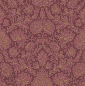 Bamburg Red Floral Wallpaper by Brewster