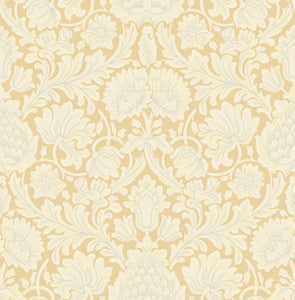 Bamburg Mustard Floral Wallpaper by Brewster