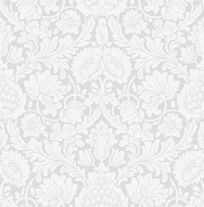 Bamburg Grey Floral Wallpaper by Brewster