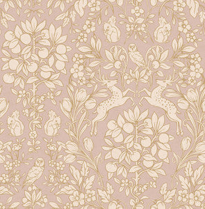 Richmond Pink Floral Wallpaper by Brewster