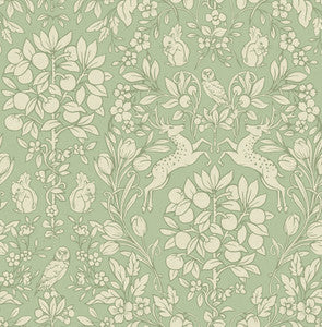 Richmond Sage Floral Wallpaper by Brewster