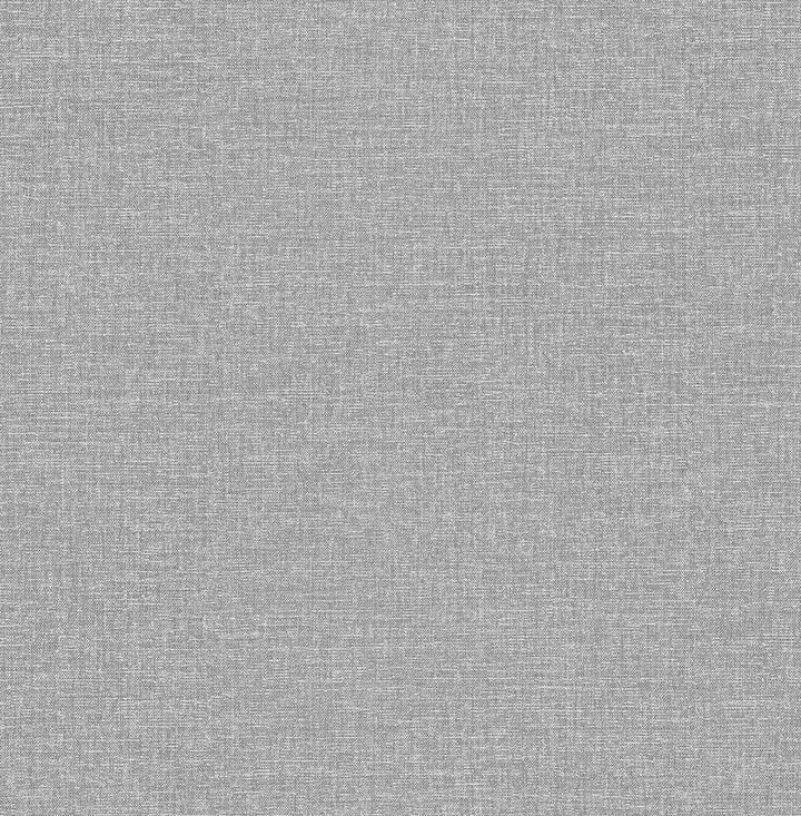 Glen Dark Grey Linen Wallpaper by Brewster Archive Collection Covers about 56.4 square feet 20.5-in by 33-ft long roll Unpasted 0 - Fabric Carolina -