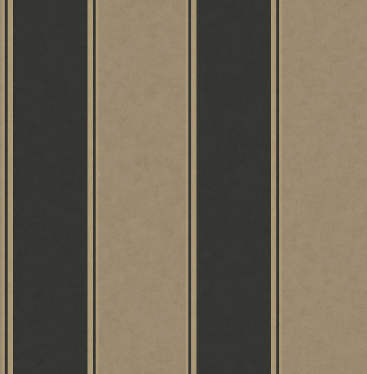 Rydia Black Stripe Wallpaper by Brewster Archive Collection Covers about 56.4 square feet 20.5-in by 33-ft long roll Unpasted 0 - Fabric Carolina -