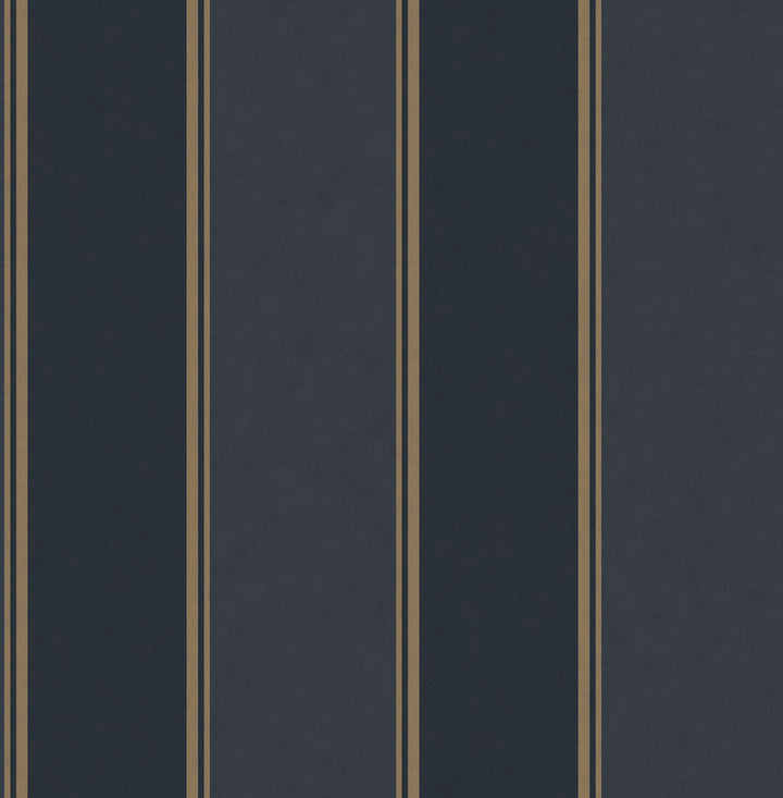 Rydia Blue Stripe Wallpaper by Brewster Archive Collection Covers about 56.4 square feet 20.5-in by 33-ft long roll Unpasted 0 - Fabric Carolina -
