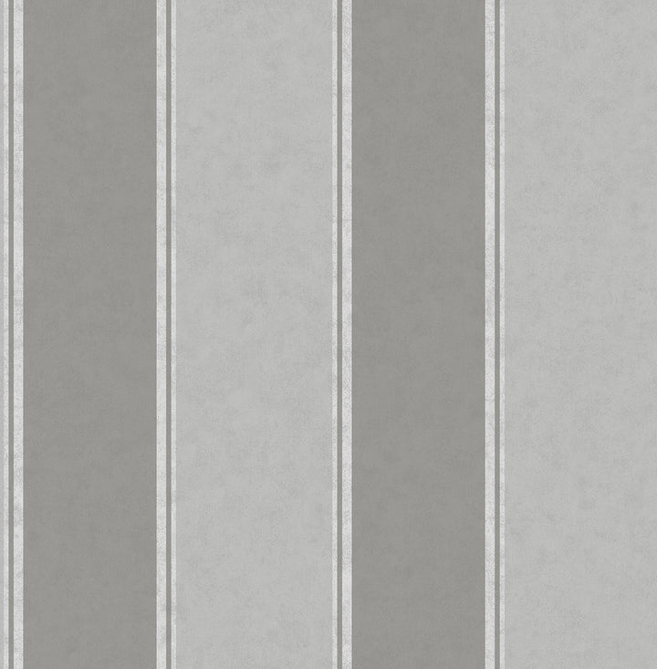 Rydia Grey Stripe Wallpaper by Brewster Archive Collection Covers about 56.4 square feet 20.5-in by 33-ft long roll Unpasted 0 - Fabric Carolina -