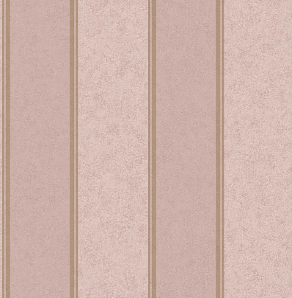 Rydia Pink Stripe Wallpaper by Brewster Archive Collection Covers about 56.4 square feet 20.5-in by 33-ft long roll Unpasted 0 - Fabric Carolina -