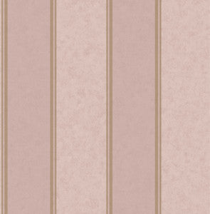 Rydia Pink Stripe Wallpaper by Brewster