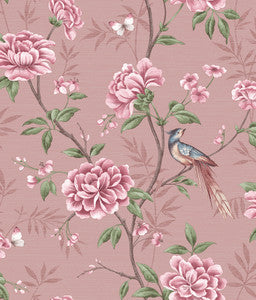 Akina Blush Floral Wallpaper by Fine Decor