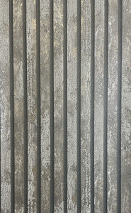 Oxidize Grey Vertical Slats Wallpaper by Fine Decor