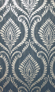 Estelle Navy Damask Wallpaper by Fine Decor