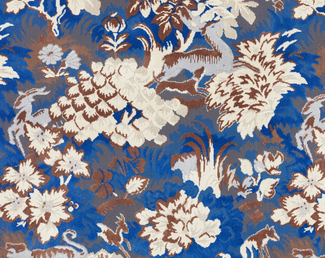 Tails Tale Blue Wood M102640001 by Old World Weavers Designer Fabric