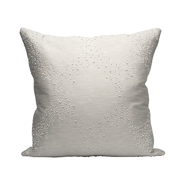Pearlescence Pillow/Pearl by Scalamandre Pillow Scalamandre Pillow Pearlescence Pillow/PearlPillow 69% COTTON|18% VISCOSE|13% SILK </p><p>Repeat: H: , V: - Fabric Carolina -
