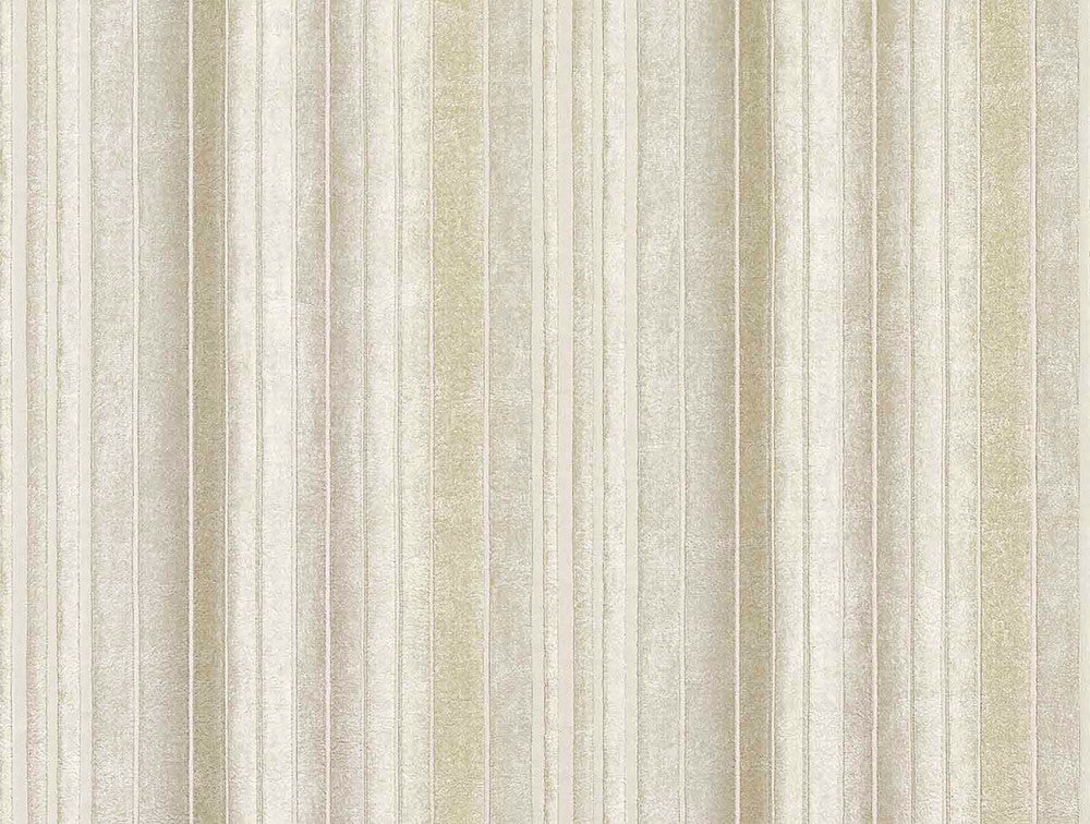 Riga Lambada Cream Stripes Wallpaper by Brewster Via Della Seta Covers about 60.8 square feet 27-in by 27-ft long roll Unpasted 0 - Fabric Carolina -