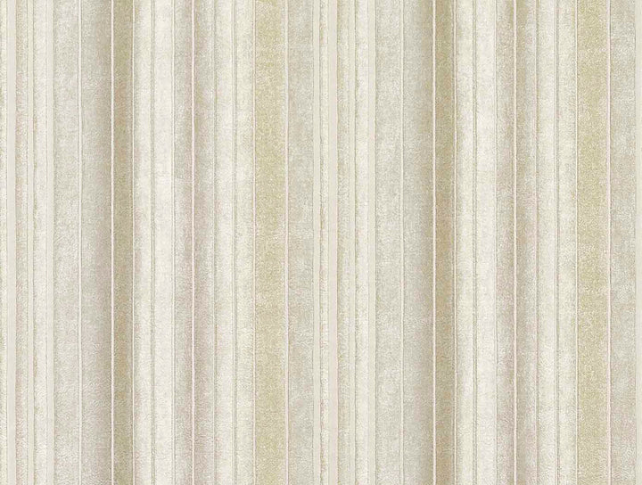 Riga Lambada Cream Stripes Wallpaper by Brewster Via Della Seta Covers about 60.8 square feet 27-in by 27-ft long roll Unpasted 0 - Fabric Carolina -
