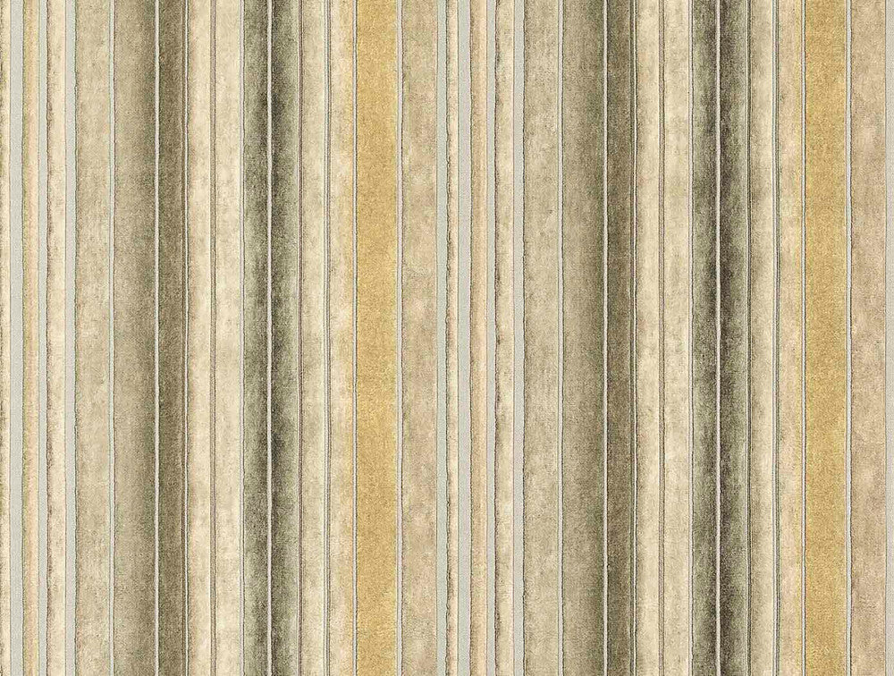 Riga Lambada Grey Grey Stripes Wallpaper by Brewster Via Della Seta Covers about 60.8 square feet 27-in by 27-ft long roll Unpasted 0 - Fabric Carolina -