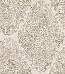Dis Neroz Ivory Ivory Damask Wallpaper by Brewster