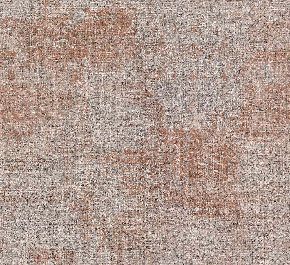Allover Nero Rust Ironwork Texture Wallpaper by Brewster Via Della Seta Covers about 60.8 square feet 27-in by 27-ft long roll Unpasted 25 - Fabric Carolina -