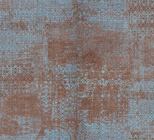 Allover Nero Blue Ironwork Texture Wallpaper by Brewster