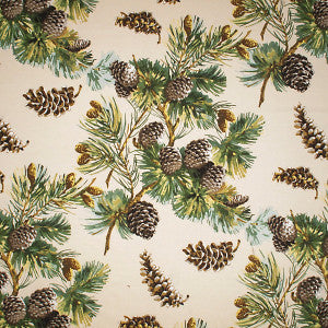 Evergreen Cream by Grey Watkins Fabric