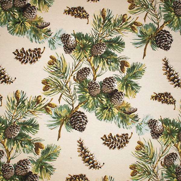 Evergreen/Cream 1610-003 by Grey Watkins Fabric SCALAMANDRE WAREHOUSE 64% LINEN 36% COTTON SWITZERLAND LIGHT DUTY Horizontal: 36" and Vertical: 18" 54" - Fabric Carolina -