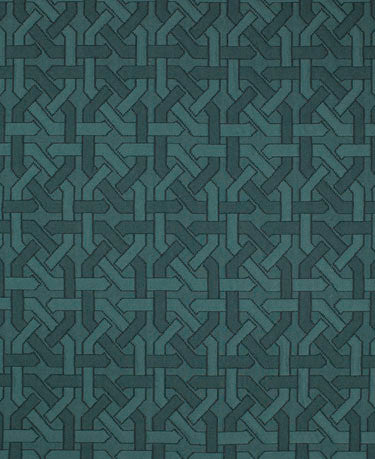 Layout Peacock M9010 by Barrow Industries Fabric 13CL05 Blue 36% Cotton 33% Polyester 31% Olefin China see sample Horizontal: 6-3/4 inches and Vertical: 6-3/4 inches 54" minimum (see sample) - Fabric Carolina -