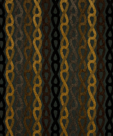 Slipknot Siesta M9137  by Barrow Industries Fabric  13CL07 Black Brown  39% RAYON 32% COTTON  29% POLYESTER  China -  H: 6-3/4" V: 8-1/4"  54 inches minimum (See sample for specs)  - Fabric Carolina -  Barrow Industries