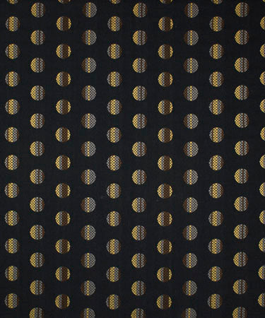 Sprightly Root Beer M9199  by Barrow Industries Fabric  13CL07 Black Brown  44% POLYESTER (F) 40% COTTON  16% RAYON (S)   China -  H: 1-5/8" V: 6-1/2"  54 inches minimum (See sample for specs)  - Fabric Carolina -  Barrow Industries