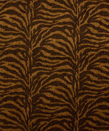 Avatar Tiger M9235 by Barrow Industries Fabric 13CL07 Black Brown 84% POLYESTER 16% RAYON China - H: 6-3/4" V: 13-3/8" 445 inches minimum (See sample for specs) - Fabric Carolina - Barrow Industries
