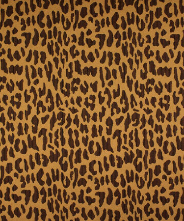 Pursuit Leopard M9343 by Barrow Industries Fabric 13CL07 Black Brown 59% Rayon 41% Polyester China see sample Horizontal: 13-1/2 inches and Vertical: 6-3/4 inches 54" minimum (see sample) - Fabric Carolina -