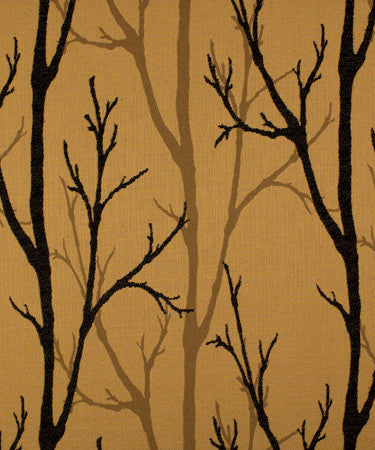 Bough Ebony M9356 by Barrow Industries Fabric 13CL07 Black Brown 70% POLYESTER 30% COTTON China - H: 13-1/2" V: 13-1/2" 782 inches minimum (See sample for specs) - Fabric Carolina - Barrow Industries
