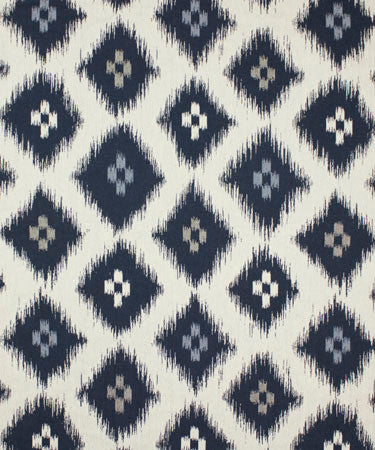 Farfalle Indigo M9365 by Barrow Industries Fabric 13CL05 Blue 65% Cotton 35% Polyester China see sample Horizontal: 13-1/2' and Vertical: 13-1/2' 54" minimum (see sample) - Fabric Carolina -