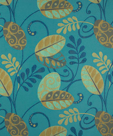 Cultivate Teal M9378 by Barrow Industries Fabric 13CL05 Blue 70% RAYON (S) 30% POLYESTER (F) China - H: 13-1/2" V: 13-7/8" 1540 inches minimum (See sample for specs) - Fabric Carolina - Barrow Industries