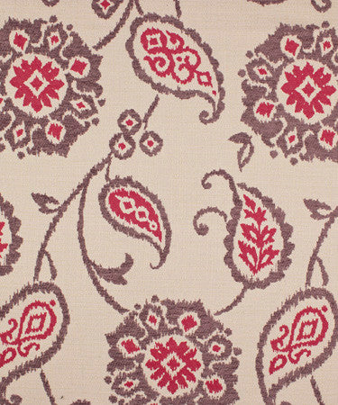 Libation Cosmo M9404 by Barrow Industries Fabric 13CL06 Red Purple 70% Polyester 30% Cotton China see sample Horizontal: 27 inches and Vertical: 13-1/2 inches 54" minimum (see sample) - Fabric Carolina -