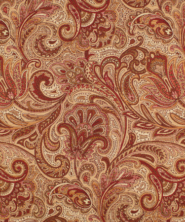 Swathe Bittersweet M9479 by Barrow Industries Fabric 13CL06 Red Purple 56% POLYESTER (S) 28% POLYESTER (F) 16% RAYON (S) China - H: 14" V: 30 3/4" 6345 inches minimum (See sample for specs) - Fabric Carolina - Barrow Industries