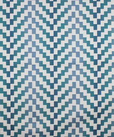 Paradigm Lagoon M9509  by Barrow Industries Fabric  13CL05 Blue  59% RAYON (S) 41% POLYESTER (F)   China -  H: 13 1/2" V: 13 1/2"  54 inches minimum (See sample for specs)  - Fabric Carolina -  Barrow Industries