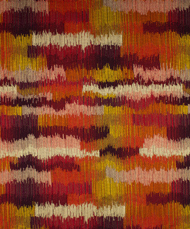 Latitude Inferno M9522 by Barrow Industries Fabric 13CL06 Red Purple 66% Rayon 34% Polyester China see sample Horizontal: 13 1/2 inches and Vertical: 13 5/8 inches 54" minimum (see sample) - Fabric Carolina -