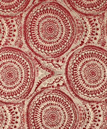 Spinning Cherry M9549 by Barrow Industries Fabric 13CL06 Red Purple 100% Polyester China see sample Horizontal: 13 1/2 inches and Vertical: 14 inches 54" minimum (see sample) - Fabric Carolina -