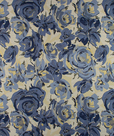 Splendid Summer M9560  by Barrow Industries Fabric  13CL05 Blue  64% POLYESTER (F) 36% RAYON (S)   China -  H: 13 1/2" V: 13 1/2"  54 inches minimum (See sample for specs)  - Fabric Carolina -  Barrow Industries