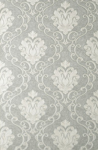 Florentine Grey Damask Wallpaper by Fine Decor