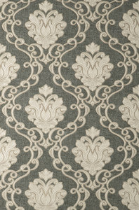 Florentine Charcoal Damask Wallpaper by Fine Decor