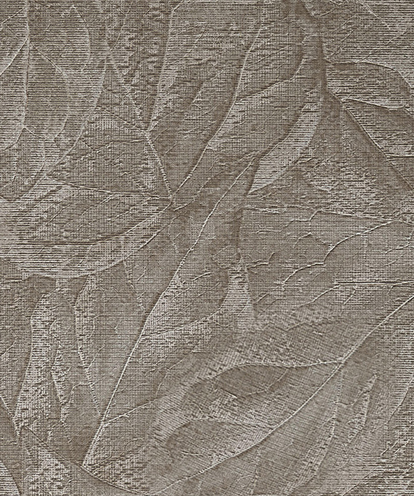 Aspen Stone Leaf Wallpaper by Fine Decor Medley Covers about 57.5 square feet 20.9-in by 33-ft long roll Unpasted 25.2 - Fabric Carolina -