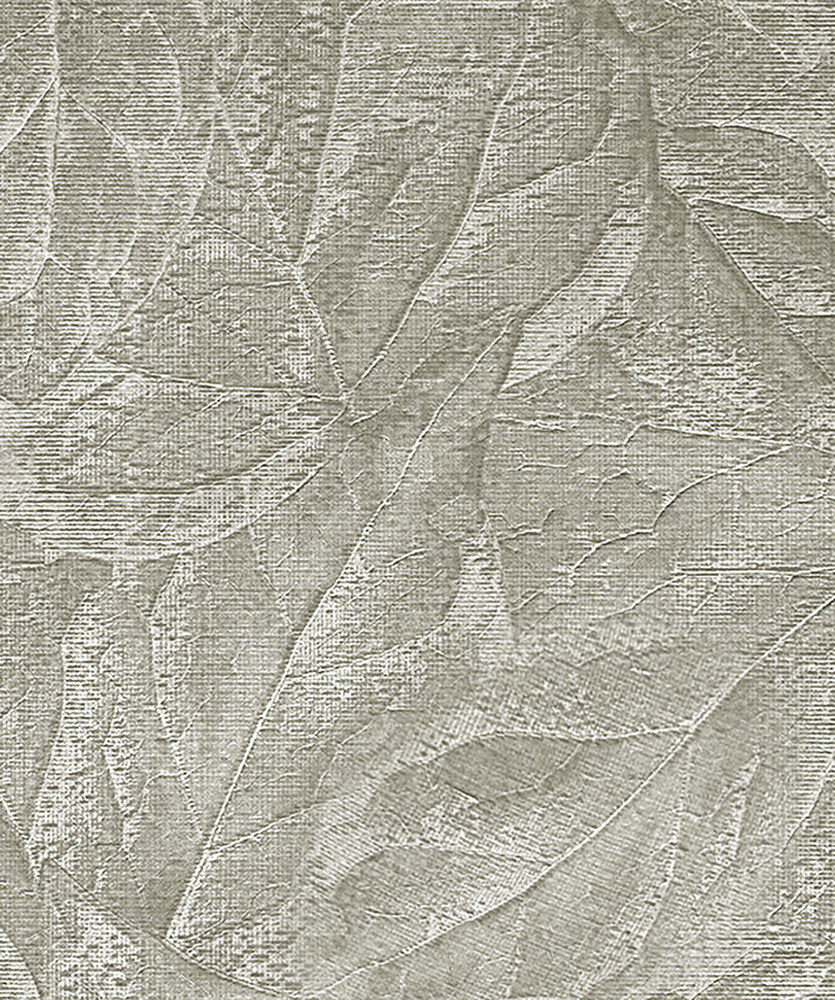 Aspen Sterling Leaf Wallpaper by Fine Decor Medley Covers about 57.5 square feet 20.9-in by 33-ft long roll Unpasted 25.2 - Fabric Carolina -