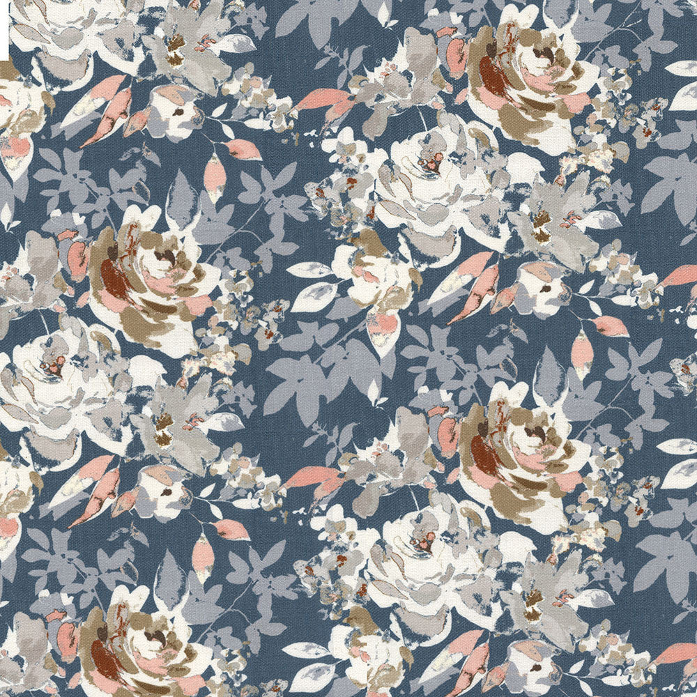 Madeline 306 Copen by ABBEYSHEA Fabric 100% Polyester CN 350,000 Double Rubs (Wyzenbeek) </p><p>Repeat: Horizontal: 13.1 in. (33.27 cm) up the roll and Vertical: 6.7 in. (17 cm) across the roll 54 in. (137 cm) - Fabric Carolina -