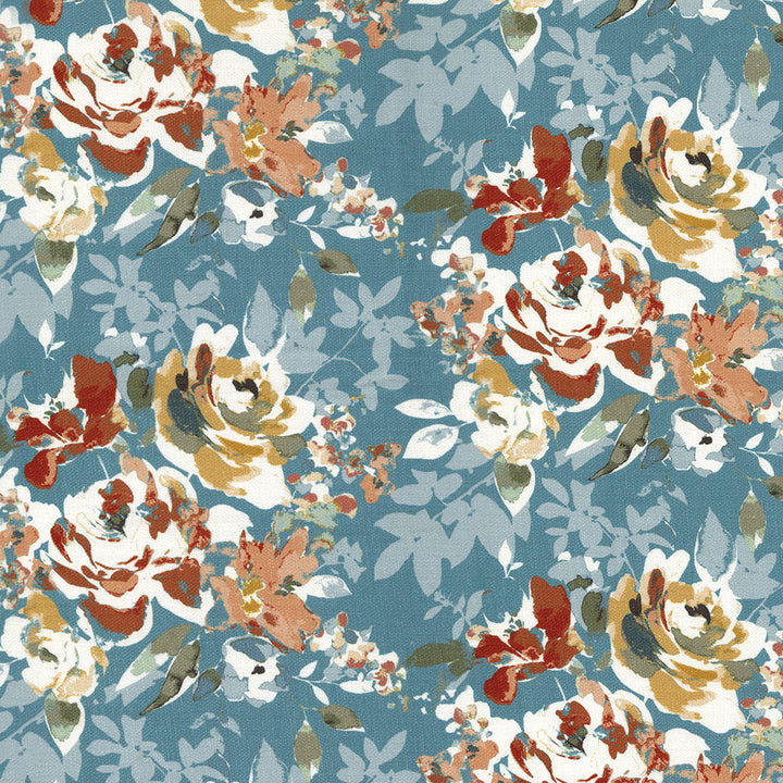 Madeline 32 Teal Mix by ABBEYSHEA Fabric 100% Polyester CN 350,000 Double Rubs (Wyzenbeek) </p><p>Repeat: Horizontal: 13.1 in. (33.27 cm) up the roll and Vertical: 6.7 in. (17 cm) across the roll 54 in. (137 cm) - Fabric Carolina -