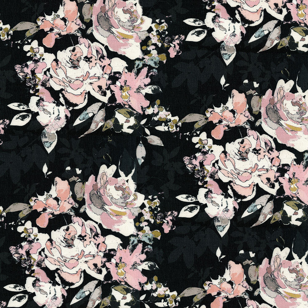 Madeline 909 Onyx by ABBEYSHEA Fabric 100% Polyester CN 350,000 Double Rubs (Wyzenbeek) </p><p>Repeat: Horizontal: 13.1 in. (33.27 cm) up the roll and Vertical: 6.7 in. (17 cm) across the roll 54 in. (137 cm) - Fabric Carolina -