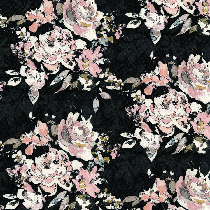 Madeline 909 Onyx by ABBEYSHEA Fabric 100% Polyester CN 350,000 Double Rubs (Wyzenbeek) </p><p>Repeat: Horizontal: 13.1 in. (33.27 cm) up the roll and Vertical: 6.7 in. (17 cm) across the roll 54 in. (137 cm) - Fabric Carolina -