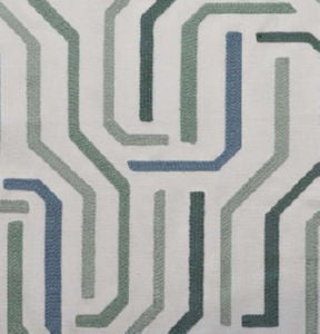 Magnolia Menthol by Norbar Designer Fabric PRISM SEAVIEW 52% POLYESTER - 48% COTTON INDIA 9 1/4"V - 9"H 53 - Swanky Fabrics -