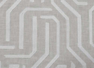 Magnolia White Linen by Norbar Designer Fabric PRISM ELEMENTS 52% POLYESTER - 48% COTTON INDIA 9 1/4"V - 9"H 53 - Swanky Fabrics -