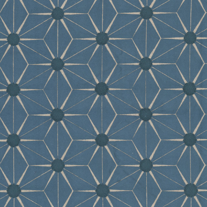 Major 3 Bluebird by Stout Fabric Stout Fabric Major 3 BluebirdFabric Comfortable Living Moonstone/Navy 70%Svi 30%Lin %Cemb India </p><p>Repeat: H: 7.875, V: 3.375 53 in - Fabric Carolina -